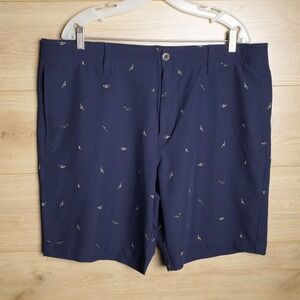 Under Armour Men's Navy Bird Print Golf Shorts Size 40